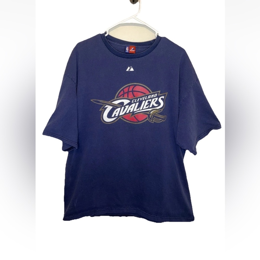 Cleveland Cavaliers NBA Shaquille O’Neal 33 T-Shirt Navy Blue Size 2XL VGUC